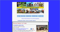 Desktop Screenshot of houstonsummercamps.com