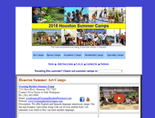 Tablet Screenshot of houstonsummercamps.com